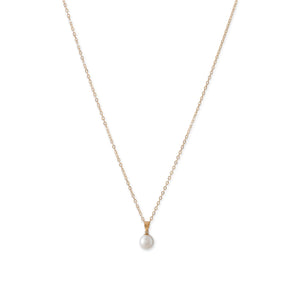 14 Karat Gold Cultured Freshwater Pearl Necklace