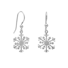 Load image into Gallery viewer, Small Snowflake Earrings