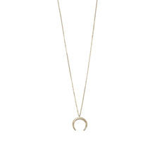 Load image into Gallery viewer, 14 Karat Gold Plated Crescent Necklace