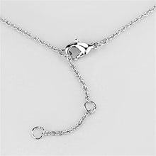 Load image into Gallery viewer, 3W419 - Rhodium Brass Necklace with AAA Grade CZ  in Clear