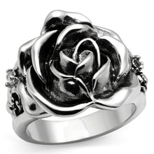 Load image into Gallery viewer, 3W210 - Rhodium Brass Ring with AAA Grade CZ  in Clear