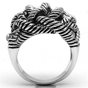 3W257 - Rhodium Brass Ring with No Stone