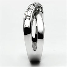 Load image into Gallery viewer, 3W269 - Rhodium Brass Ring with Top Grade Crystal  in Clear