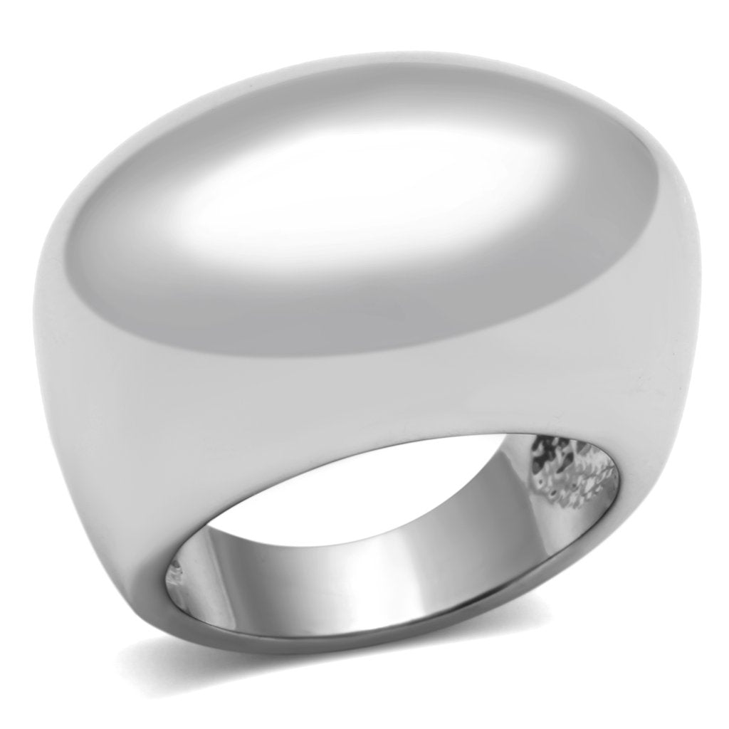 3W281 - Rhodium Brass Ring with No Stone