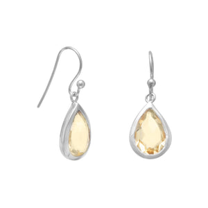 Faceted Citrine Earrings