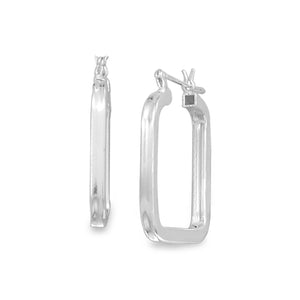 2mm x 24mm Square Hoop Earrings