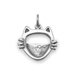 Cat Face Picture Frame Charm