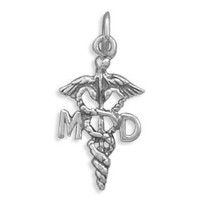 Medical Doctor Caduceus Charm