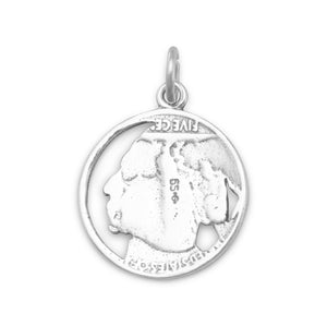 Indian Head Nickel Charm