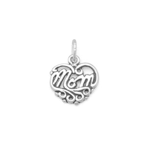 Mom Heart Charm