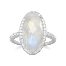 Load image into Gallery viewer, Gorgeous Rainbow Moonstone Ring