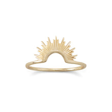 Load image into Gallery viewer, &quot;Shine On!&quot; 14 Karat Gold Plated Sunburst Ring