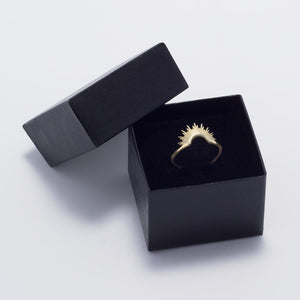 "Shine On!" 14 Karat Gold Plated Sunburst Ring