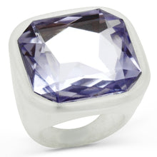 Cargar imagen en el visor de la galería, VL013 -  Resin Ring with Synthetic Acrylic in Light Amethyst