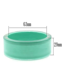 Cargar imagen en el visor de la galería, VL044 -  Resin Bangle with Synthetic Synthetic Stone in Emerald